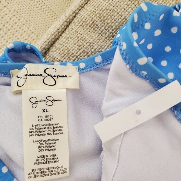 NEW Jessica Simpson On the Spot Side-Tie 1-Piece - Picture 10 of 11